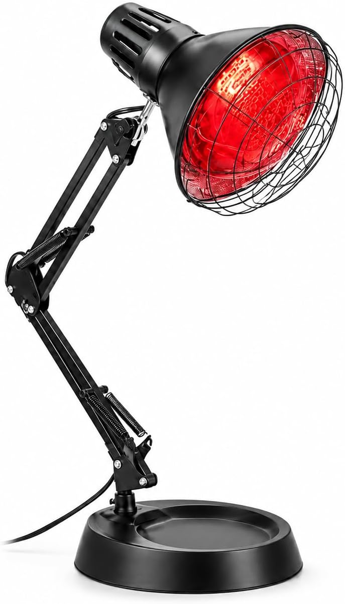 150W Infrared Heat Lamp Chick Brooder Light for Poultry Chicken Duckling Heater