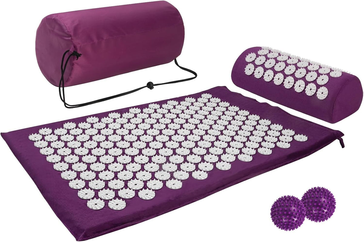 Accupressure Body Mat Massage Relieve Back & Neck Pain Relax Muscles Stress +Bag