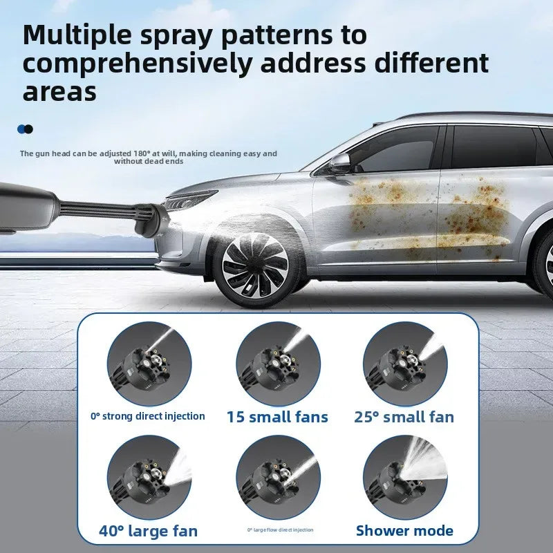 Cordless Pressure Washer with 2 Batteries – Portable Car Cleaner
