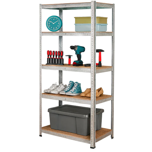 5-Tier Garage Shelving Unit – 150 × 70 × 30cm