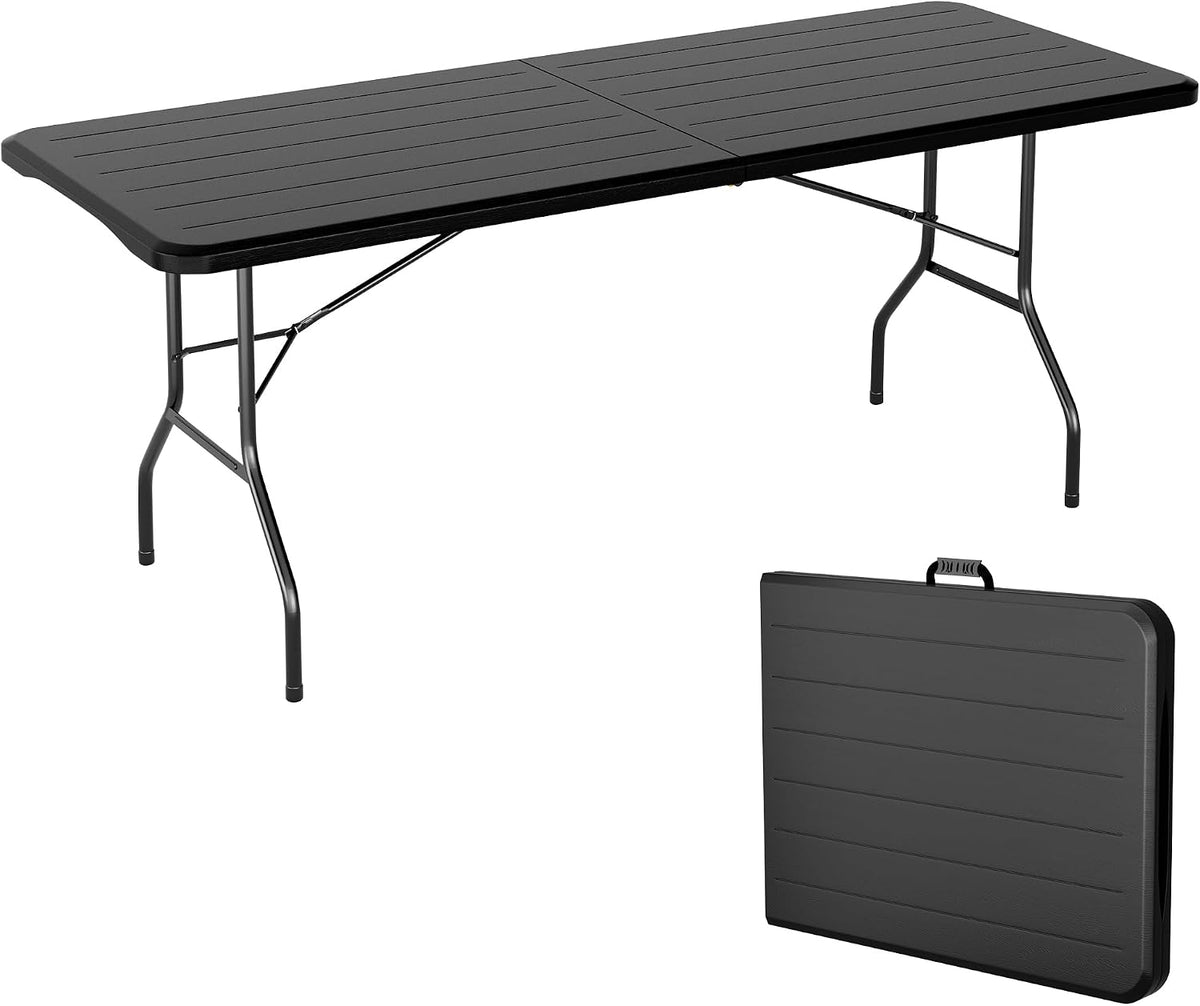 6FT Folding Trestle Table with Carry Handle