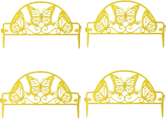 10PCS Yellow Wood Effect Garden Edging