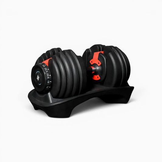 24kg Adjustable Quick Dial Dumbbell with Storage Tray